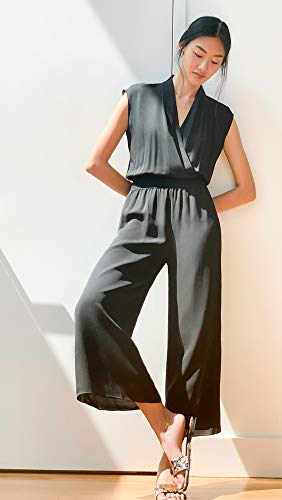 Theory Womens Theory Draped Combo Jumpsuit Pants, Black, Medium Us #TOP1
