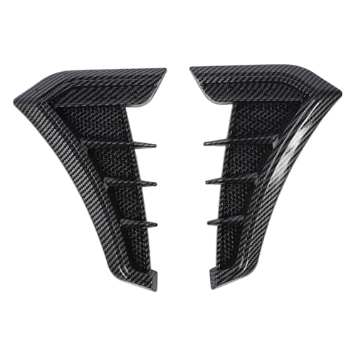 Side Vent Trim 1 Pair Side Vent Trim Sporty Look Enhanced Performance Side Mudguard Air Wing Vent Trim Sticker for 1 Series E90 E91 (Carbon Fiber Style)