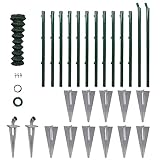 maschendrahtzaun set 25m mit einschlagh�lsen