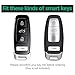 Flensent for Audi Key Fob Cover TPU Car Key Fob Case Fit for Audi A3 A6 A7 A8 E-Tron S3 S6 RS6 S7 RS7 Q7 SQ7 Q8 SQ8 3 Buttons Car Remote Key Case Shell Protector(Black)