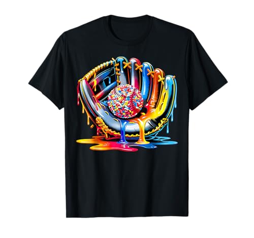 Baseball Drip for Boys Ice Cream Drip Baseball Stuff Lover T-Shirt