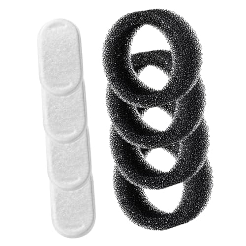 CORHAD Filtro de Repuesto para Dispensador de Agua para Perros y Gatos 8 Piezas 4 Filtros de Acero Inoxidable Accesorio para Fuente de Agua de Mascotas Filtración Eficaz sin Olores para