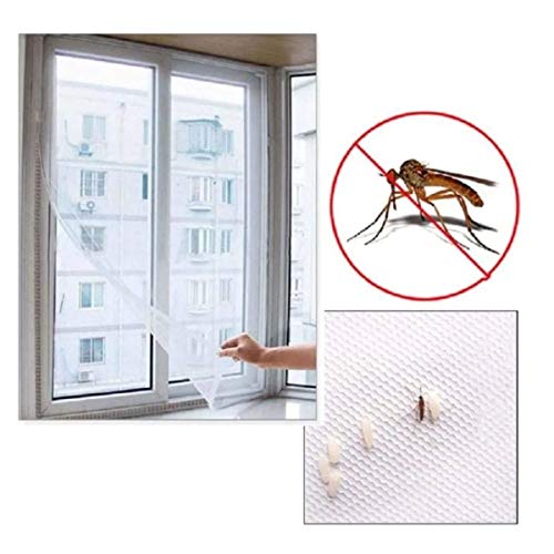 3 Tela Mosquiteiro Para Janelas 1,20 X 2,10 M Velcro Lavável