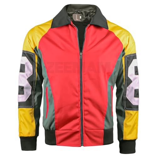 Men's 8 Ball Bomber Jacket, Premium Cordura Fabric, Color Block Design, Zipper Closure, Casual Fashion Outerwear
