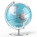 Produktbild Torre & Tagus Latitude World Schreibtischkugel 24,1 cm mit verchromtem Metallsockel für Zuhause, Büro, Klassenzimmer, Wohnzimmer, Kaminsims, Tafelaufsatz, Blaugrün, Metall Kunststoff, 8 inches