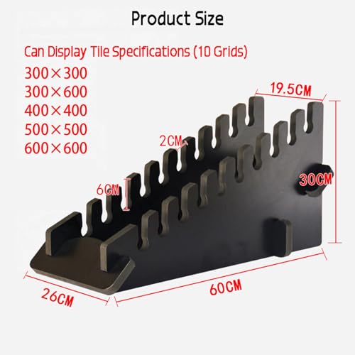 Présentoir carrelage céramique 60x26x30 support portable de sol mdf - 3