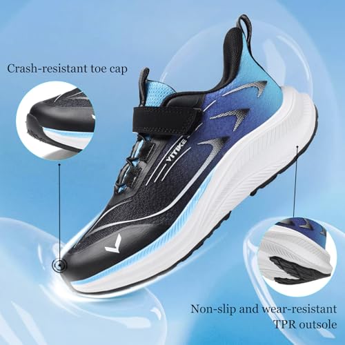 Image of JMFCHI Boys Girls Kids Sneakers Knitted Mesh Running Tennis Athletic Shoes | Breathable,Lightweight,Comfortable,Non-slip,Easy wear,Casual fashion,Indoor outdoor,Gym sport,Daily play,Little /Big Kid