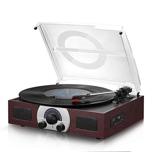 Tourne-Disque Bluetooth avec 2 Haut-Parleurs Stéréo Intégrés, Tourne-Disque Vinyle, 33/45/78 TR/Min, Port USB, MP3, FM - Les Beatles, Paul McCartney, John Lennon, RIngo Starr, George Harrison Tourne-Disque Bluetooth avec 2 Haut-Parleurs Stéréo Intégrés, Tourne-Disque Vinyle, 33/45/78 TR/Min, Port USB, MP3, FM