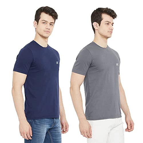 Image of Cotton Solid Regular Fit Half Sleeve T-Shirts for Men