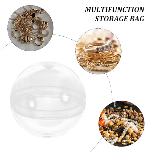 Cápsulas de 32 mm transparentes y vacías para máquinas de chicles y juguetes, 250 uds 7
