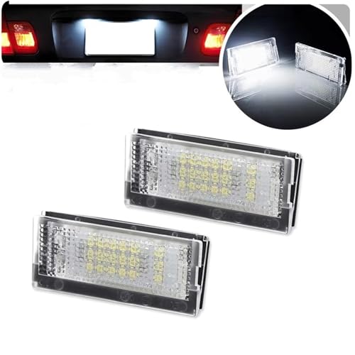 Luz LED de matrícula para BMW E46 4 puertas y Touring kit de 2 lámparas blancas sin error Canbus 2