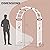 EAGLE PEAK Wood Arbor Garden Trellis Archway, Wedding Arch for Ceremony, Outdoor Wooden Pergola for Climbing Plant, 92 in, White