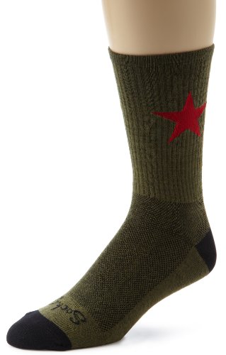 SockGuy Men's Red Star 6 Inch Socks