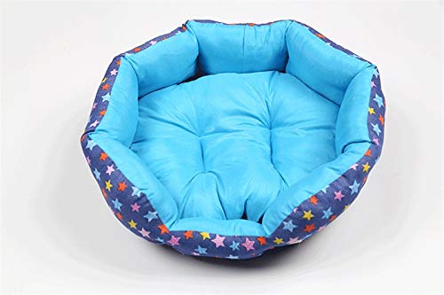 Couchage pour chat doux de qualité supérieure en tissu bleu - 6