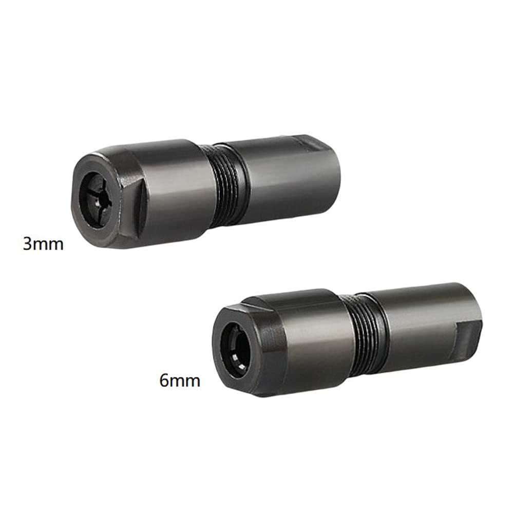 2pc 100-type Angle Grinder Modified Adapter to Straight Grinder Chuck M10 Thread, Black - Image 2
