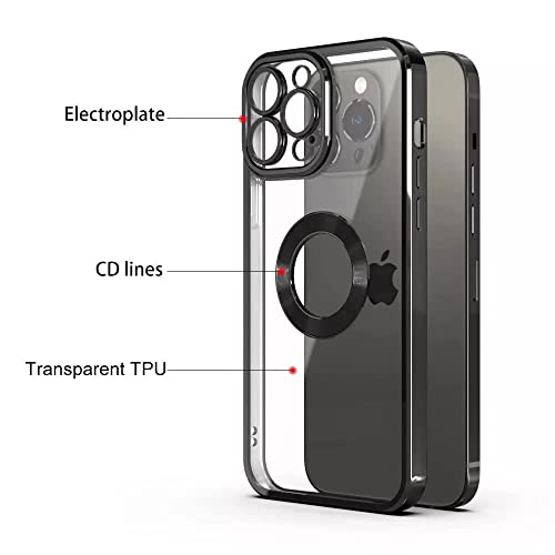 Image of YOFO Electroplated Logo View Back Cover Case for Apple iPhone 11 Pro Max [6.5] (Transparent|Chrome|TPU+Poly Carbonate) (Rose Gold)