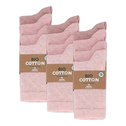 mehrstrumpf Kinder 100% Bio-Anbau Socken Jungen & Mädchen Baumwolle ohne Naht (12 Paar) Multi Pink 31-34