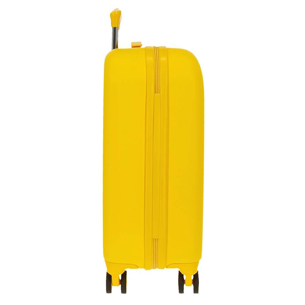 MOVOM Riga, Trolley Rigido Cabina 55m Unisex Adulto, Giallo (Yellow), 40x55x20 cms