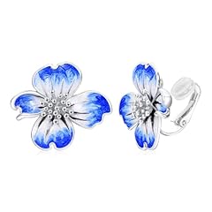 Silver Blue Earrings