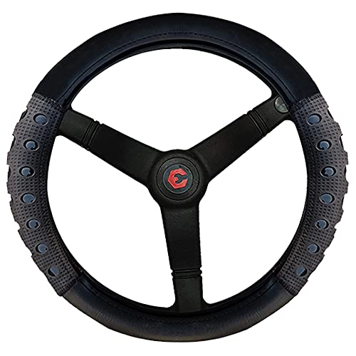 Image of Auto Pearl Ring Type Car Steering Wheel Cover, Ultimate Shine Full Black for Tavera Type 2