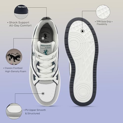 Image of Red Tape Men's Lifestyle Sneakers | Classic Streetwear Style