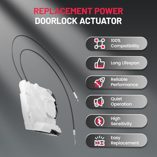 Image of SYERAL Power Door Lock Actuator Rear Right Driver Side Compatible with Toyota Sienna 2011-2017 Replacement for DLA1373 6920008021 DLA11373 931-867 931867