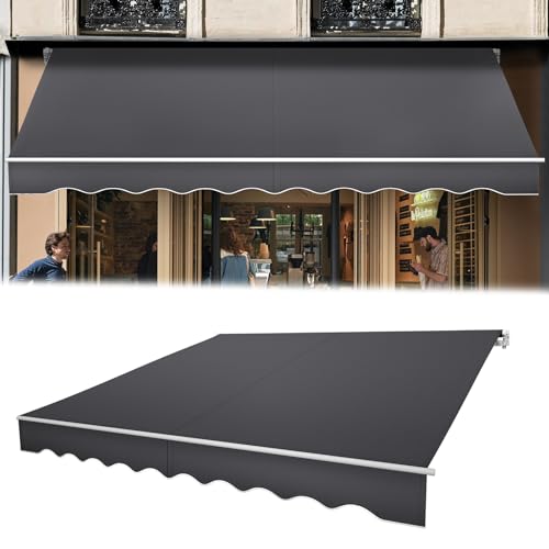 LILIIN Gelenkarmmarkise 250 x 200 cm Grau