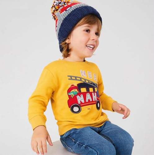 Boys Sweatshirts Casual Sweatshirts Cotton Sweatshirts Long Sleeve T-shirts Crew Neck Cartoon Tops for Boys-6314