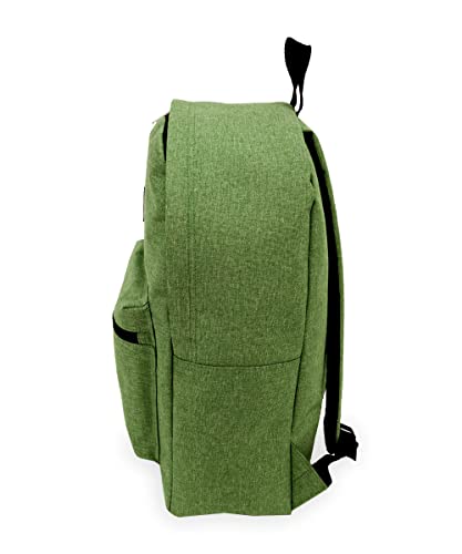 Everest Unisex-Adult's Basic Denim Backpack, Olive, One Size4