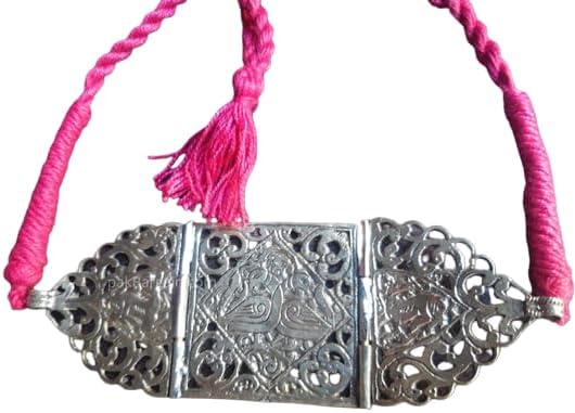 Vintage Amulet Cum Choker- Traditional Handmade Antique Jewellery, Choker Collar Necklace For Women