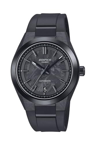 Image of Casio EFK-100 Edifice Sapphire Crystal Anti-Magnetic Automatic Mechanical Watch, Black /White