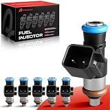 A Plus Auto Fuel Injectors Set of 6, 0280158191 Compatible with Ford Edge F150 Explorer Flex Mustang Taurus Transit-150/250/350, Lincoln Continental MKS MKT MKX MKZ-v6 3.5L 3.7L DOHC/PFI NA, 4 Holes
