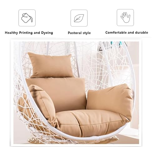 Housse de coussin pour balancelle suspendue extérieure imperméable avec zip - 4
