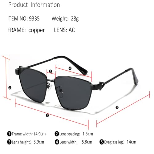 Lunettes de soleil rétro noir or petites branches métalliques vintage look