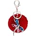 Produktbild Keychain Beutel - Anhänger Libelle Haar Ball Keychain Zubehör 8Cm Rot