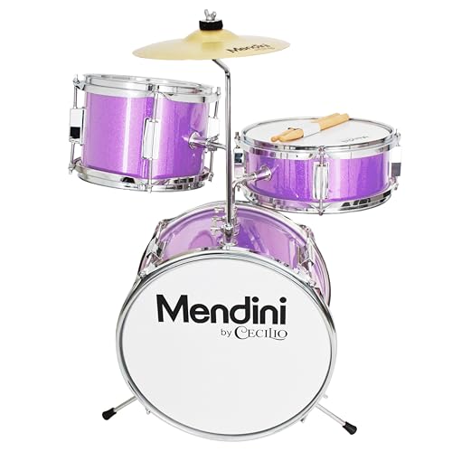 image for Mendini By Cecilio Drum Set, 3 Piece Junior Drum Set for Beginners wit