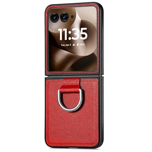 Étui Motorola Razr 2025 rouge pour visionnage mains libres vidéo