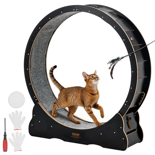 VEVOR Wooden Cat Wheel - 48 inch