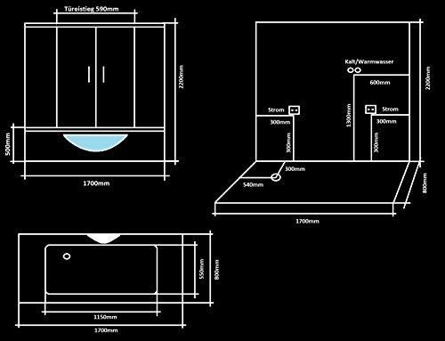 Duschtempel LXW- 7090-7
