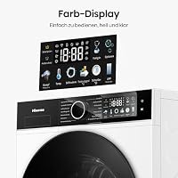 Hisense WD3I8043BWF2 Waschtrockner /8 KG /1400 U-Min/ConnectLife /18 Programme/iFit/Max Drum/Nachladefunktion/Wash&Dry 59' /Automix-Spender /30% besser als Energieeffizienzklasse A/Weiß – Ansicht 5