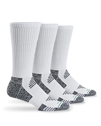 Burlington Mens Active Crew 3 Pair Pack Casual Sock, White - Pair Pack, One Size Us #TOP7