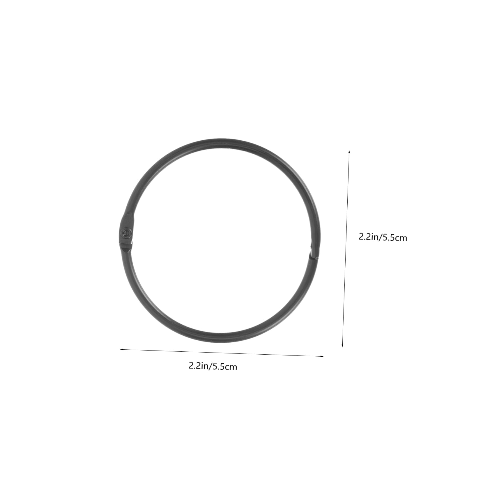 SOLUSTRE 30Pcs Iron Curtain Rings Shower Curtain Hooks for Easy Gliding for Guest Bathroom Essentials and Home Decor Resistant Design Finish