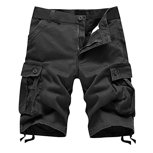 2023 Pantalones Corto Hombre Verano Moda Trabajo Pantalones Color sólido Pants Deporte Jogging Fitness Chandal Hombre Casual Pantalones Trekking Playa Al Aire Libre Multibolsillos Shorts