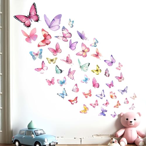 Vinilos Decorativos Mariposas para Pared 45 x 45 in miniatura 1