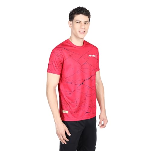 Image of YONEX Essentia Junior T-Shirt - Sustainable Performance | TruDry Moisture-Wicking | Cool, Dry and Comfortable | Round Neck | Light Weight | Eco-Friendly T-Shirt Recycled Plastic Bottles