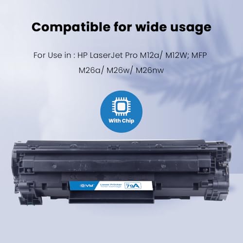 Image of EVM ETC 79A Toner Cartridge - Compatible with HP LaserJet Pro M12a / M12W; MFP M26a / M26w M26nw - 1 Year Warranty (ETC-79A)