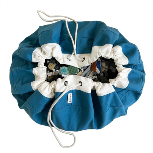 Swoop-Bags-Durable-Toy-Storage-Drawstring-Bag-Ideal-for-Small-Toys-Organizer-and-Play-Mat-Cool-Storage-For-Kids-Rooms-and-Playrooms-BLUE Swoop Bags Durable Toy Storage Drawstring Bag Ideal for Small Toys Organizer and Play Mat Cool Storage For Kids Rooms and Playrooms BLUE