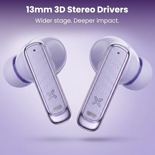 Image of PLANX 328 ANC TWS Wireless Earbuds with ENC, 4 Mic HD Calling,18H Playtime, Functional Scroll Button Control, Type-C Charging, Stereo Sound Earbuds (Deep Blue)