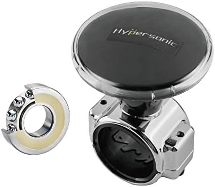 Large Steering Wheel Knob, Steering Wheel Spinners, Felixable and Durable Power Handle With Bearing Fit for Cars, Trucks, Tractors, Mowers, Forklifts and Boat Hypersonic (L)