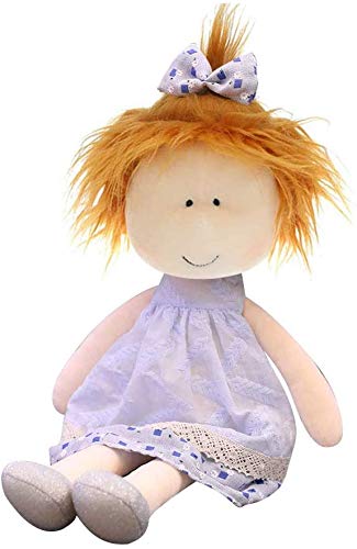 Ragdoll Little Eye Rag Doll, Handmade Rag Dolls Exquisite Cute Handmade Rag Dolls, Girls Sleeping Partner Cute Soft Warm Heart Girl Rag Doll Girl Gifts for Room Decoration Gift Toy, (45CM, Blue)